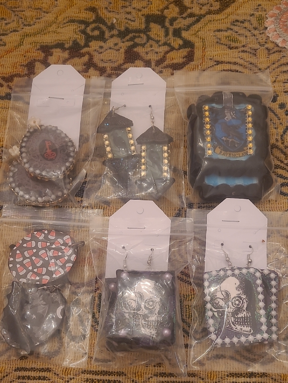 Wholesale Lot Handmade Earrings In Packages Never Worn